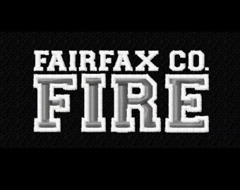 Fairfax Co. Fire embroidered hat