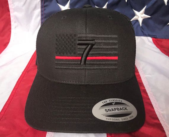 thin red line baseball cap