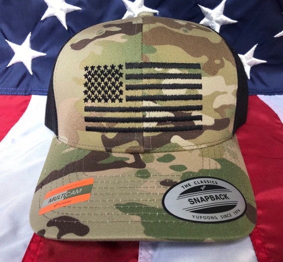 Multicam American Flag Hat, Flag Baseball Cap, Snapback Hat, Fitted Cap, Flex  Fit Hat, American Flag - Etsy