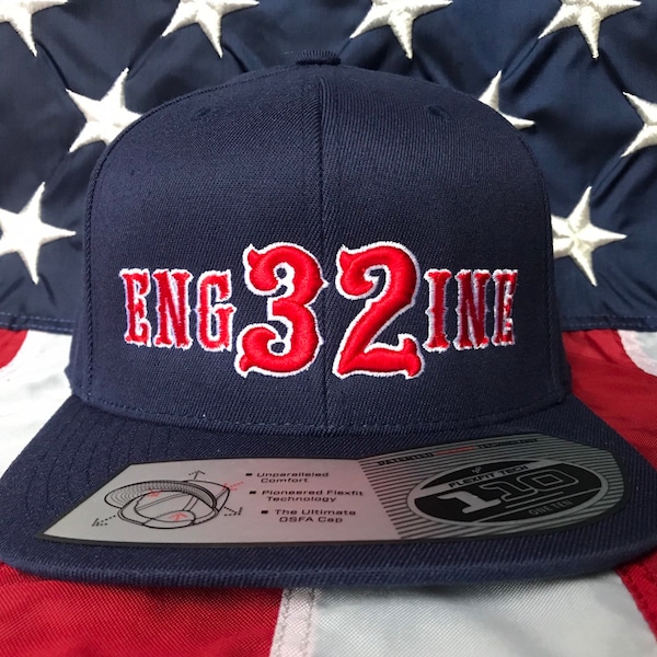 Free personalization custom Engine fighter station American flag hat, fire cap, custom fire fighter gift embroidered hat