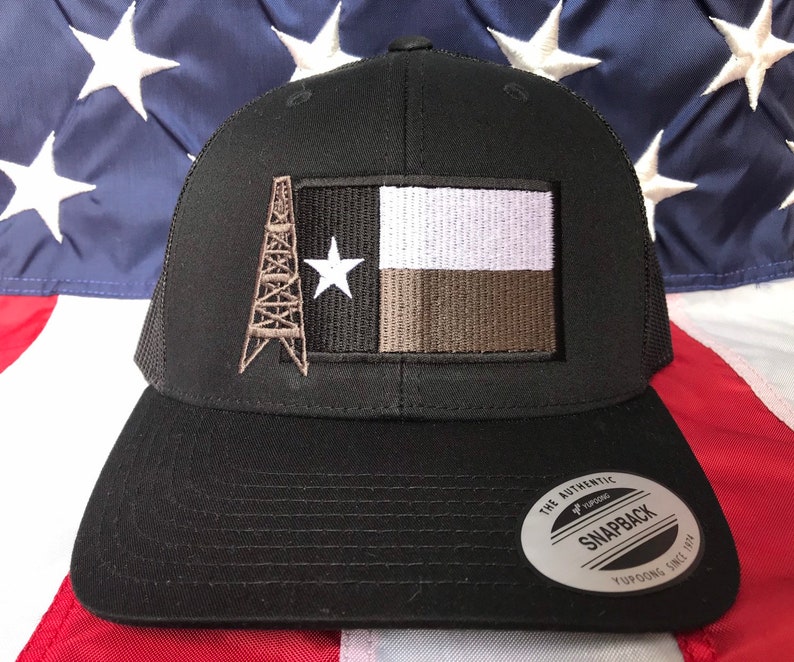 Download Texas oilfield flag embroidered hat oil rig baseball cap ...