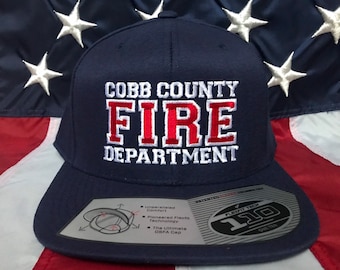 Free personalization, Custom Fire Department embroidered hat, Fire dept hat, firefighter hat, fire station embroidered hat