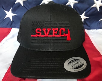 Free personalization Thin red line axe Fire fighter 3D letters American flag hat, fire cap, custom fire fighter gift embroidered hat