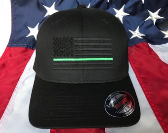 Trucker Hat RescueTees Trump Thin Green Line Hat Trucker Hat RescueTees Trump Thin Green Line Hat