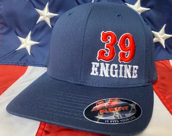 Free personalization side panel 3D numbers firefighter Engine hat, firefighter truck hat, fire department hat