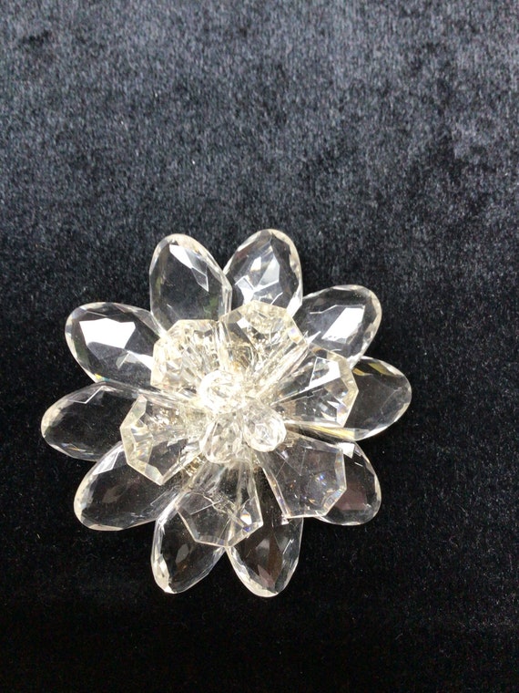 Clear lucite pin