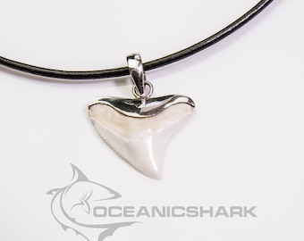 Bull shark tooth pendant silver shark tooth pendant necklace shark tooth jewelry pendant men's jewelry gift best man christmas present ideas