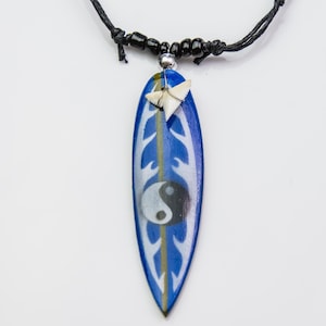 Shark tooth necklace surfboard ying yang Sharks teeth collector kids gift real international shipping provided