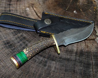 Deer antler knife Etsy Deer antler knife Etsy