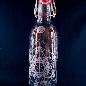 freiglas 1,0l Trinkflasche aus Glas *Metatron* 100% plastikfrei, nachhaltig