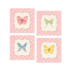 Watercolor Butterflies 4 Set by Stephanie Marrott