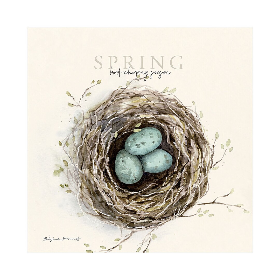 Spring Bird-chirping Season Print by Stephanie Marrott - Etsy