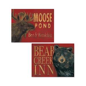 Moose Pond and Bear Creek 2 Set by Stephanie Marrott