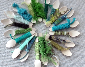 Mini botte de laine. Paquets de 20 x 1, 2 ou 3 mètres de long. Scrapbooking, Amigurumi, Loisirs créatifs, Art textile, Rebuts, Tissage
