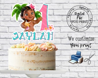 Moana Cake Topper Etsy Moana Cake Topper Etsy