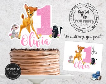 Bambi Cake Topper Etsy