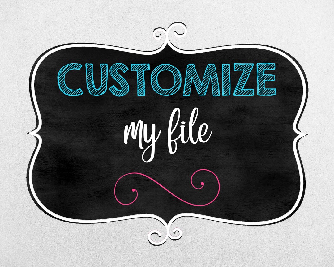 Customize My File - Etsy