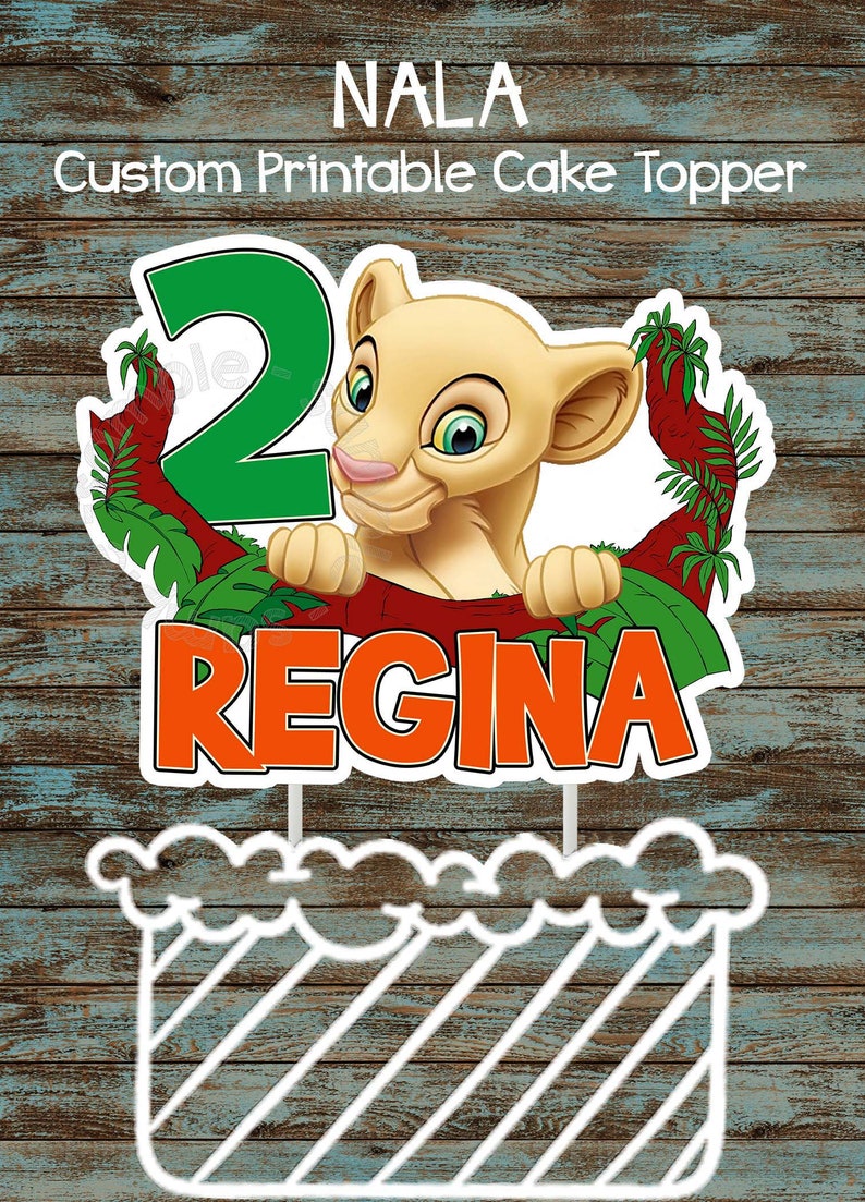Lion King Girl Birthday Party Decorations Lion King Nala Centerpieces Nala Printable Cake Topper Printable Lion King Nala Cake Topper Centerpieces Table Decor Home Living Decotazeen Com