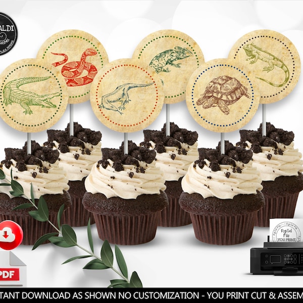Reptile Cupcake - Etsy