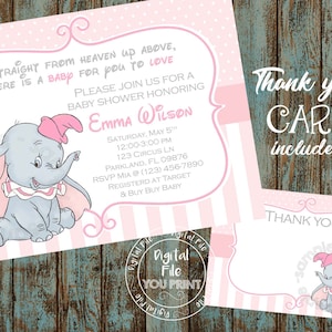 Printable Welcome Baby Dumbo Banner Pink Dumbo Etsy