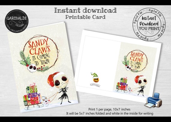 Printable Christmas Card Instant Download Christmas Card | Etsy