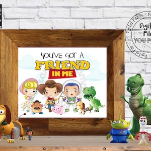Imprimable Toy Story « Vous avez un ami en moi » signe Toy Story citations Toy Story décorations Toy Story affiche pépinière Toy Story citations TSS