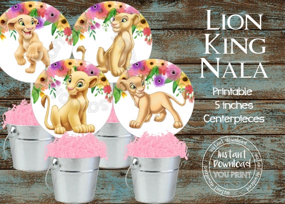 Printable Lion King Nala Centerpieces Lion King Girl Birthday Etsy