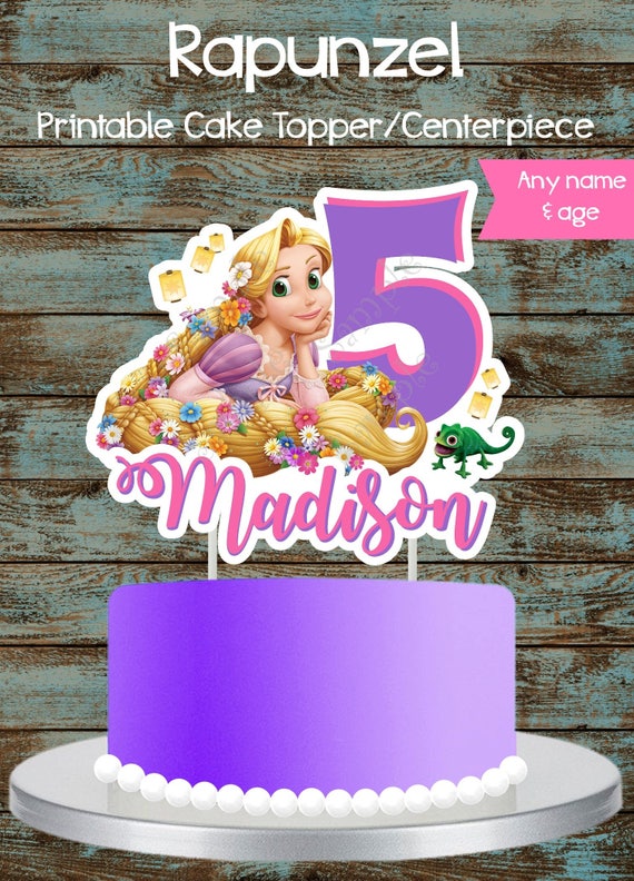 Custom Rapunzel Cake Topper Rapunzel Centerpiece Tangled Etsy