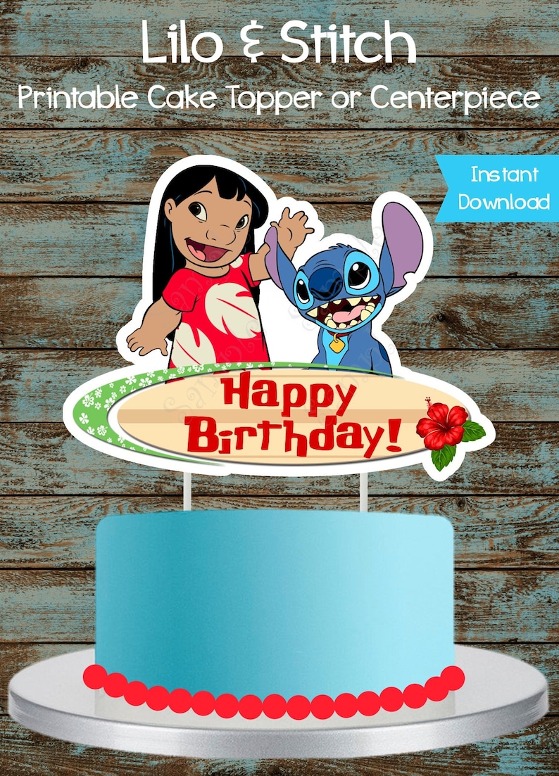 Printable Lilo and Sch Cake topper, Lilo and Sch Centerpiece, Lilo and Sch Birthday Social gathering Decorations. Lilo and Sch Cake Topper picture regarding Cake Printable named Printable Lilo and Sch Cake topper, Lilo and Sch Centerpiece, Lilo and Sch Birthday Celebration Decorations. Lilo and Sch Cake Topper