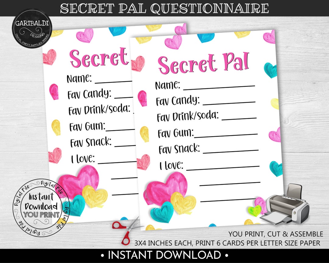 valentine-s-day-secret-pal-questionnaire-printable-gift-etsy