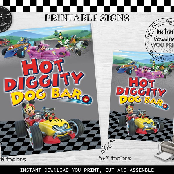 Hot Diggity Dog Bar Signs - Etsy