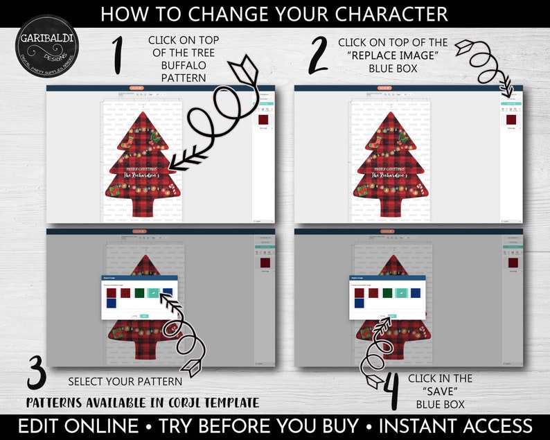 Printable Christmas Silverware Holders Christmas Tree Cutlery Etsy