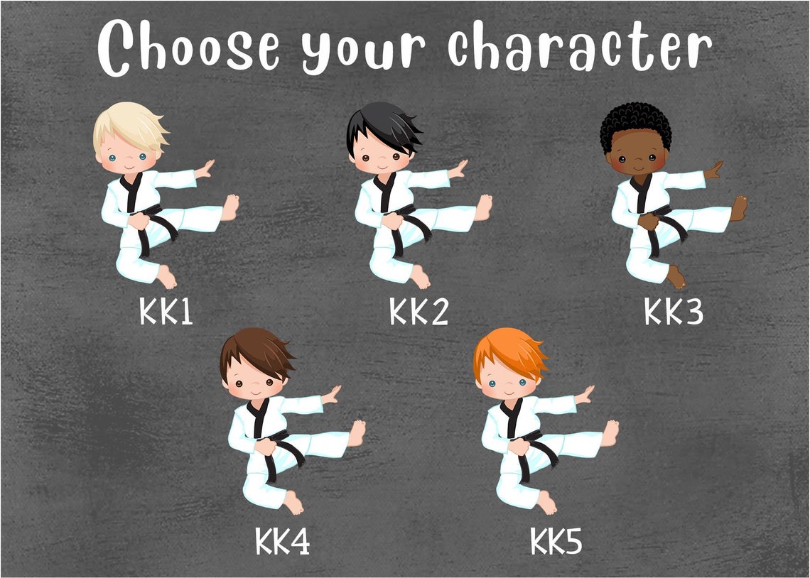 Printable Karate Cake Topper DIY Karate Cake Topper Karate | Etsy