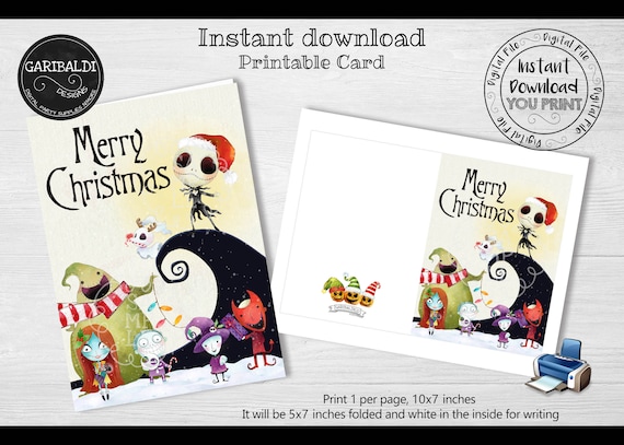 Printable Christmas Card Instant Download Christmas Card | Etsy