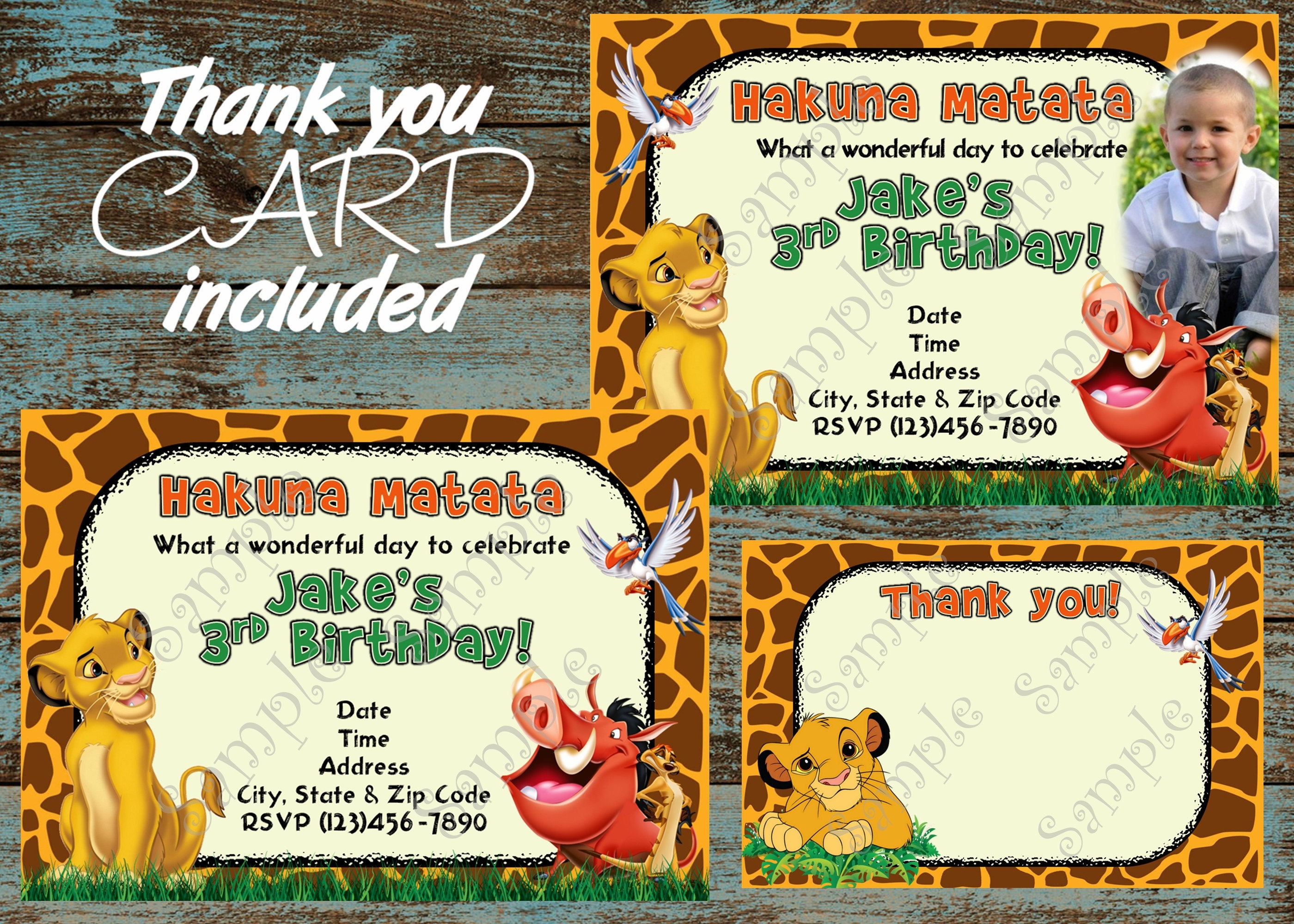 Lion King Invitation Lion King Birthday Lion King ...