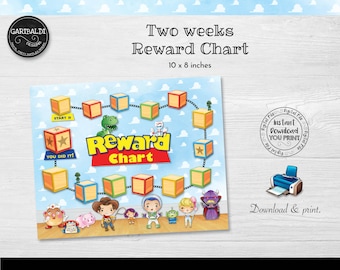 Toy Story Reward Chart Kids Potty Train Chart Routine Habit Tracker Good Behavior Chart Kid Point Chart Digital Download Printable TSS