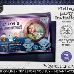Editable Haunted Mansion Invitation Haunted Mansion Party Invitation Instant Download Haunted Mansion Halloween Photo Invitation 2 HMD1 HW