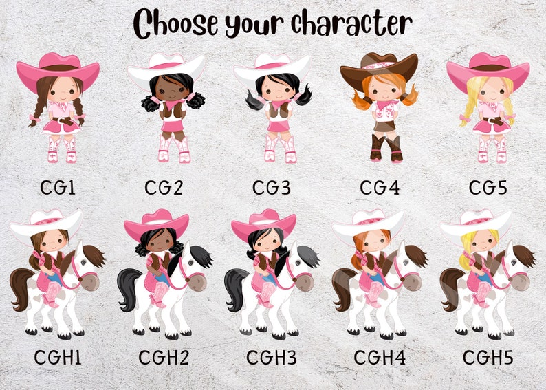 Cowgirl Printable Cake Topper Cowgirl Centerpiece Cowgirl | Etsy