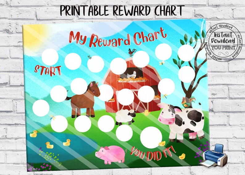 Printable Reward Chart Farm Reward Chart Farm Potty Train Etsy Hong Kong printable-reward-chart-farm-reward-chart-farm-potty-train-etsy-hong-kong
