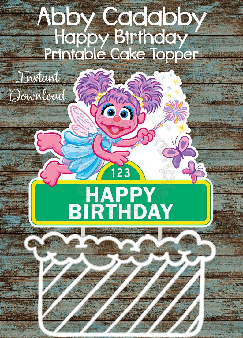 Cake Toppers Abby Cadabby Edible Birthday Party Decoration Cake