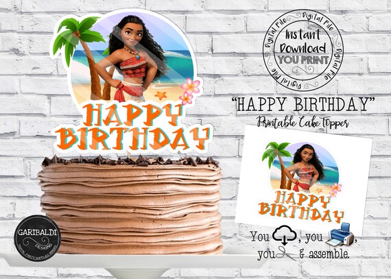 Printable Moana Cake Topper Printable Moana Centerpiece Etsy Printable Moana Cake Topper Printable Moana Centerpiece Etsy