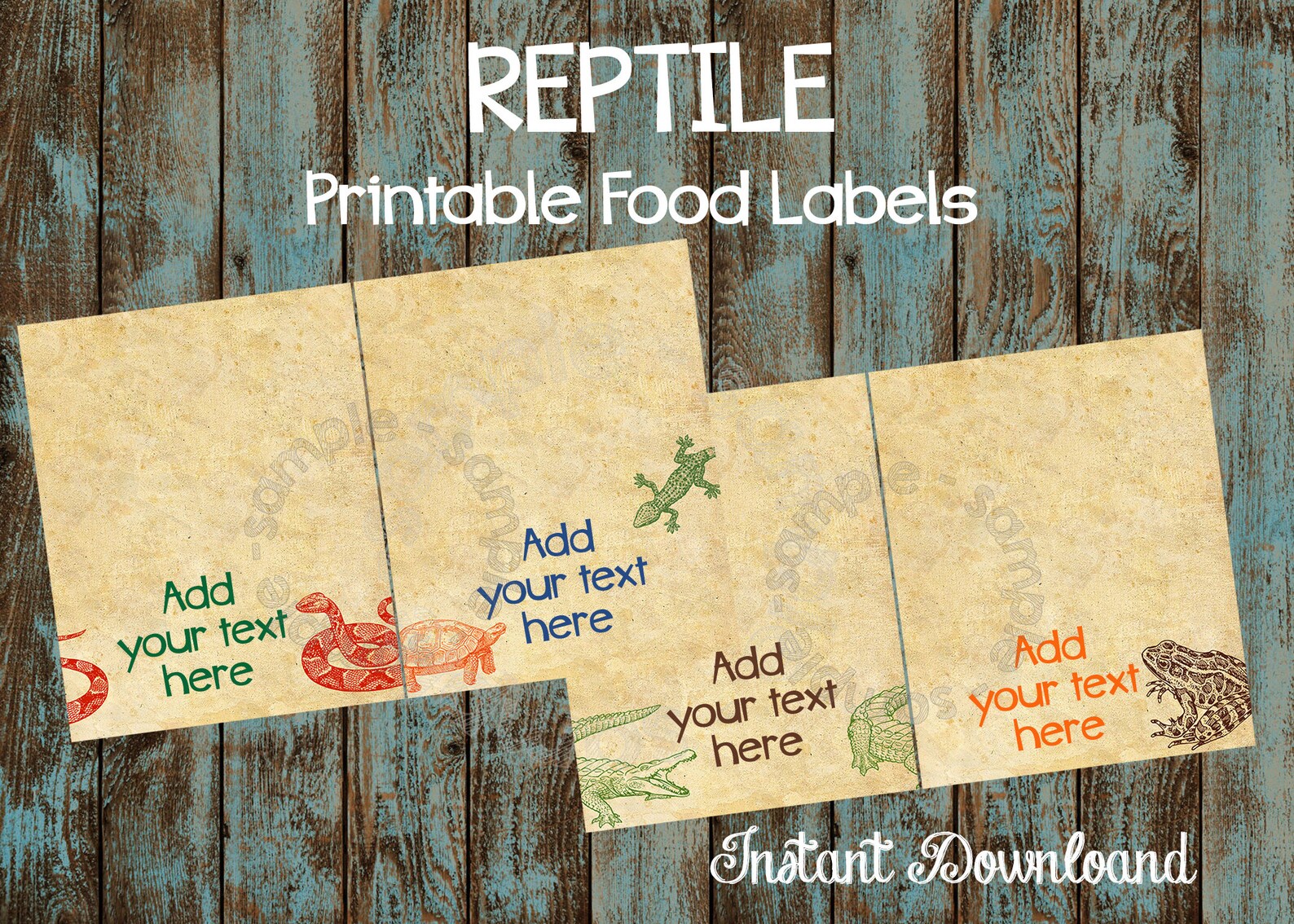 Editable Reptile Food Labels Printable Reptile Food Tent - Etsy