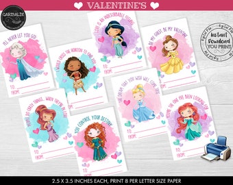 Customized Frozen 2 Valentine's Day Cards Printable Print at Home ...