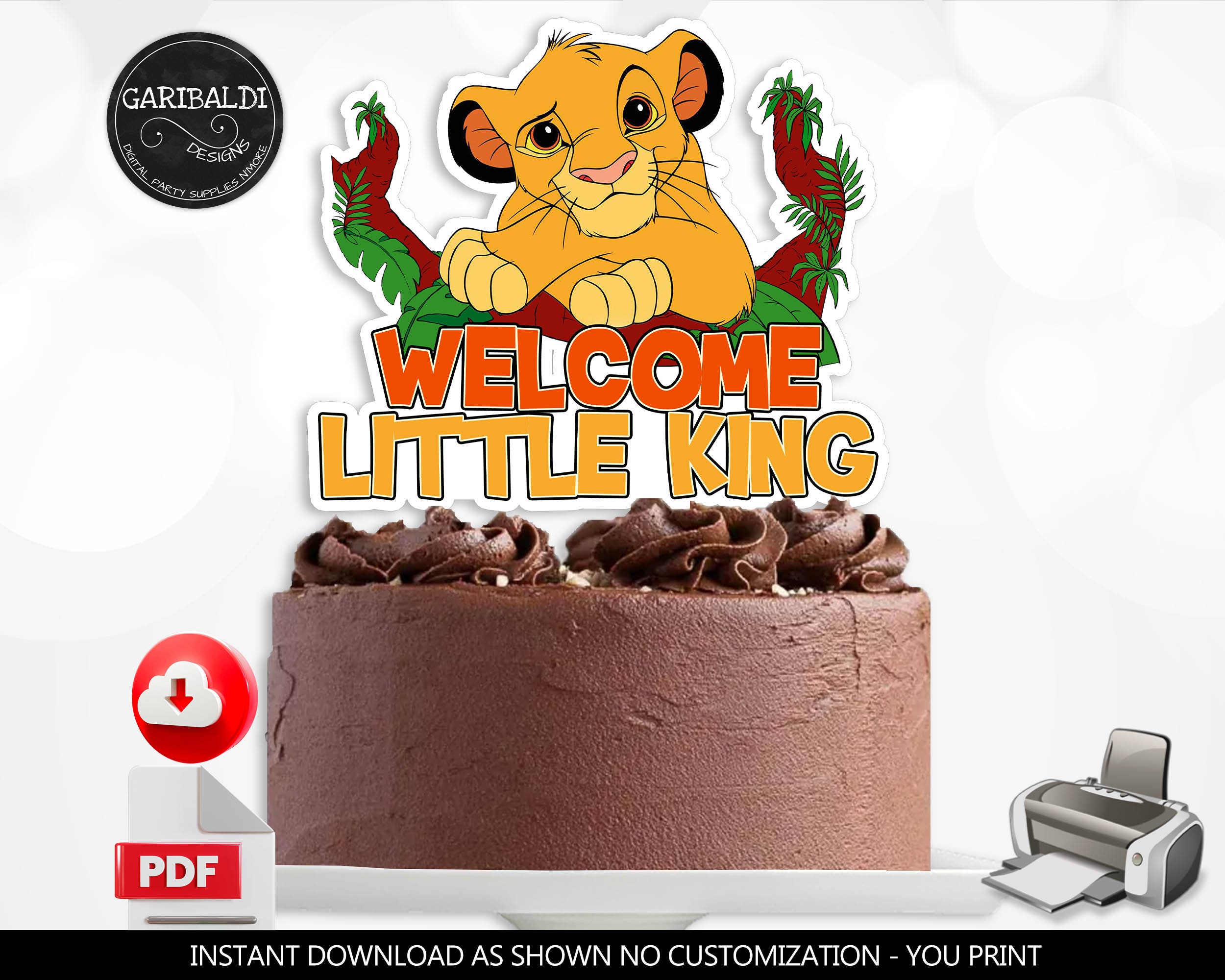 Decorazione Festa Compleanno Topper Per Torta Re Leone - 12 Mini Figure PVC Per Decorazione Compleanno Cake Topper Lion King