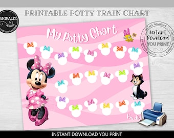 Minnie Potty Chart - Etsy