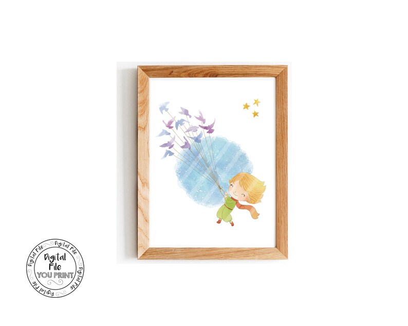 The Little Prince Nursery Wall Decor Little Prince Printable Wall Art ...