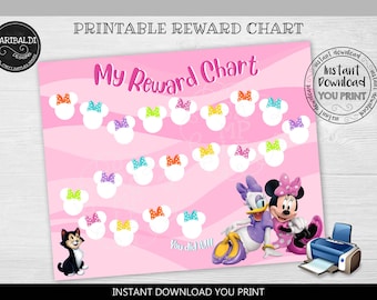 Instant download Reward Chart Printable Potty Training Chart Behavior Chart Daily Goals Chart Reward Chart for Kids Routine Chart RW