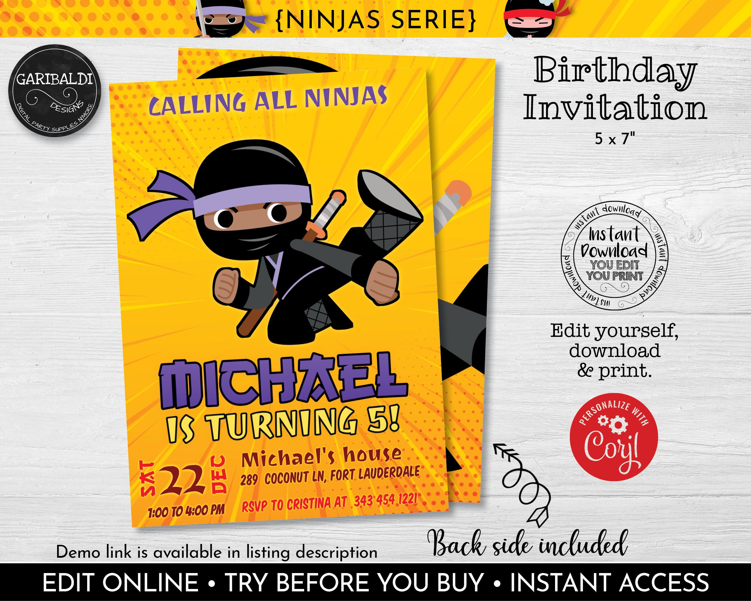 Ninja Juice Pouch Labels Editable Ninja Juice Box Label Martial Art  Birthday Party Decorations Instant Download Ninja Party Favors NJA 