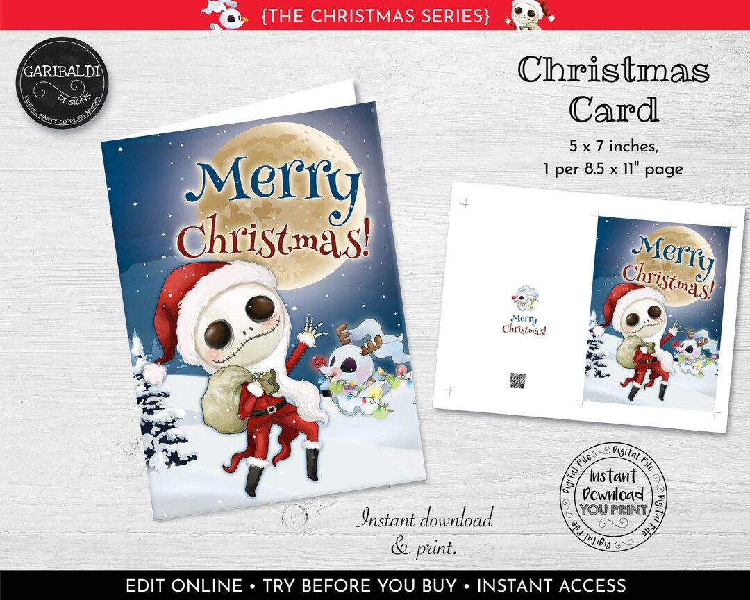 Printable Nightmare Christmas Card Instant Download Holiday Card Jack Christmas Printable Card Merry Christmas Greeting Card NBCH - Etsy printable-nightmare-christmas-card-instant-download-holiday-card-jack-christmas-printable-card-merry-christmas-greeting-card-nbch-etsy
