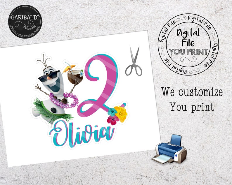 printable frozen olaf cake topper olaf centerpiece olaf etsy